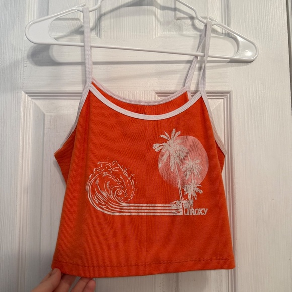 Roxy Women's Retro Surf Muscle Cropped Ribbed Sleeveless Tank | XL - Picture 2 of 4